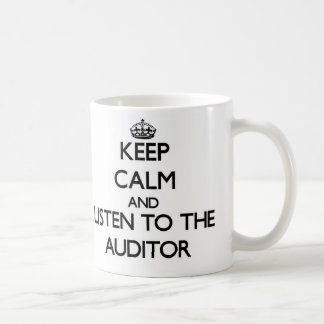 Mug Gardez le calme et écoutez le commissaire aux