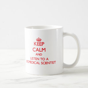 Mug Gardez le calme et écoutez un savant en