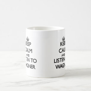 Mug Gardez le calme et écoutez Wagner