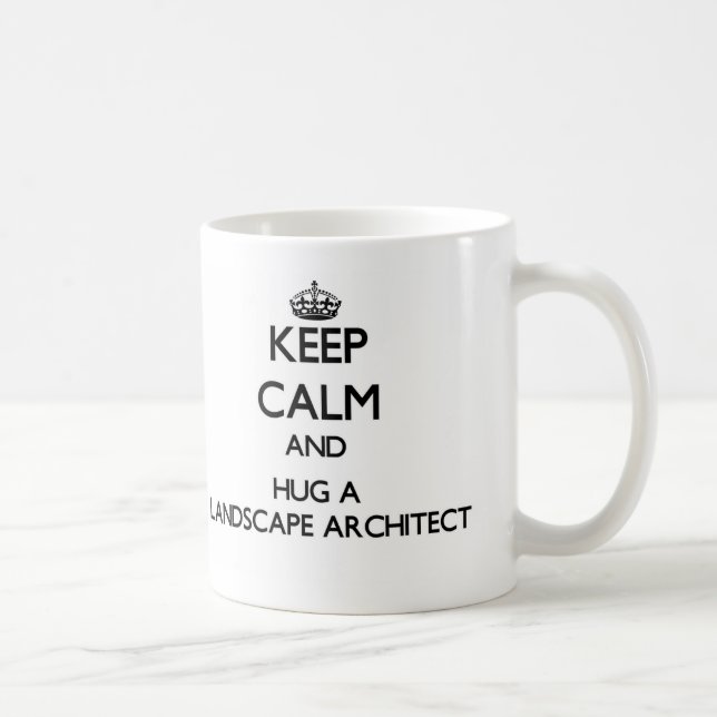 Mug Gardez le calme et étreignez un architecte (Droite)