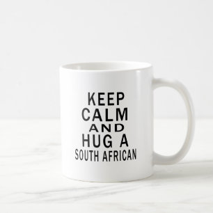 Mug Gardez le calme et étreignez un sud-africain