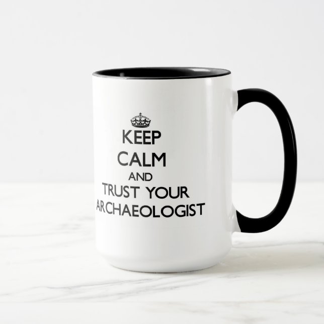 Mug Gardez le calme et faites confiance à votre (Droite)