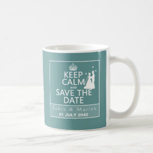 Mug Gardez le calme et faites gagner la date