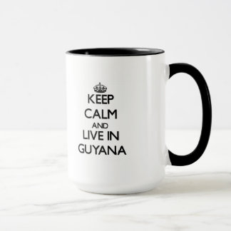 Mug Gardez le calme et habitez en Guyane