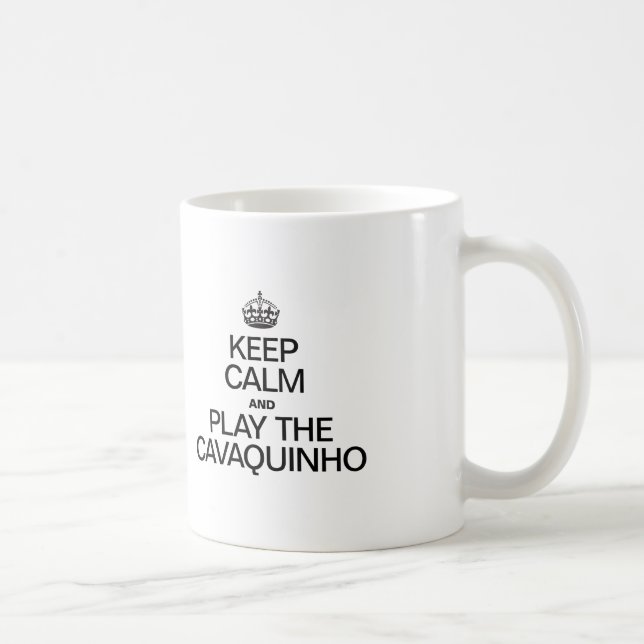 MUG GARDEZ LE CALME ET JOUEZ À LA CAVAQUINHO (Droite)