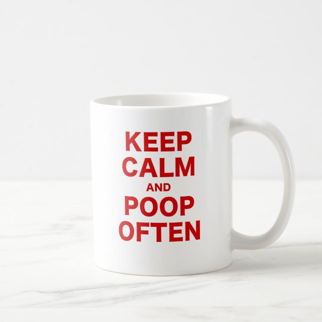 Mug Gardez le calme et la dunette souvent (Droite)