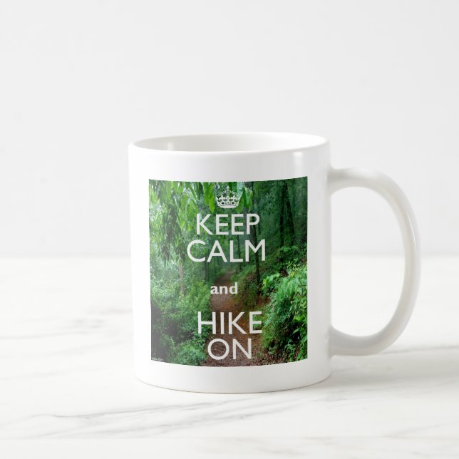 Mug Gardez le calme et la marche (Droite)