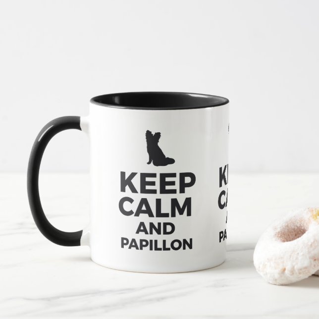 Mug Gardez Le Calme Et La Musique Papillon (Avec donut)