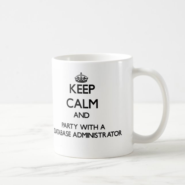 Mug Gardez le calme et la partie avec un (Droite)