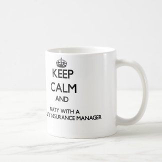 Mug Gardez le calme et la partie avec une garantie de