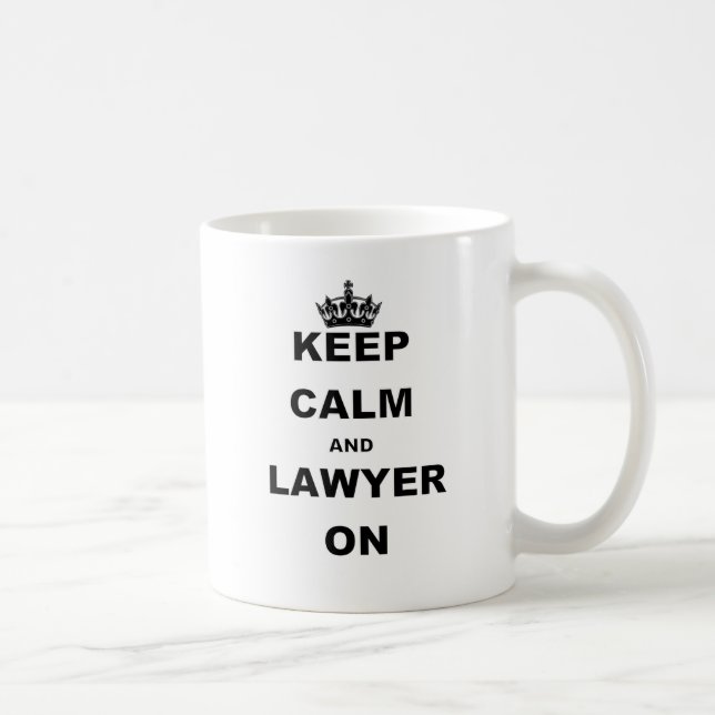 MUG GARDEZ LE CALME ET L'AVOCAT DESSUS (Droite)