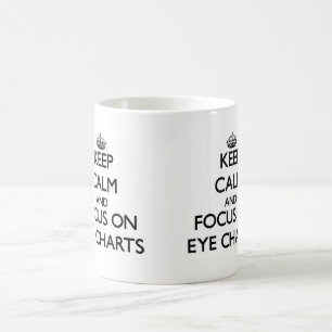 Mug Gardez le calme et le foyer sur des DIAGRAMMES