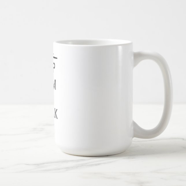Mug Gardez le calme et le kayak dessus (Droite)