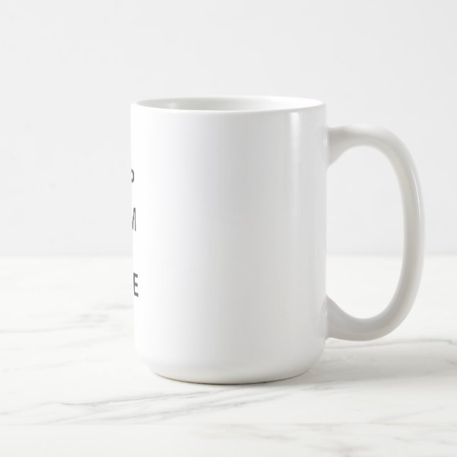 Mug Gardez le calme et le patin de glace dessus (Droite)
