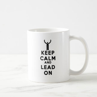 Mug Gardez le calme et menez dessus