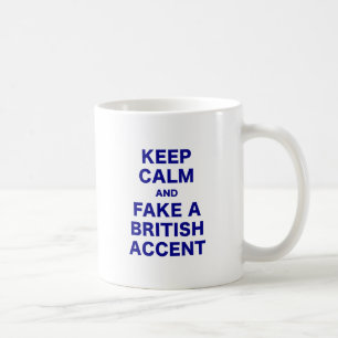 Mug Gardez le calme et truquez un accent britannique