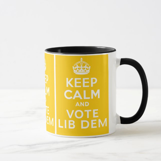 Mug Gardez le calme et votez le ~ Royaume-Uni (Droite)