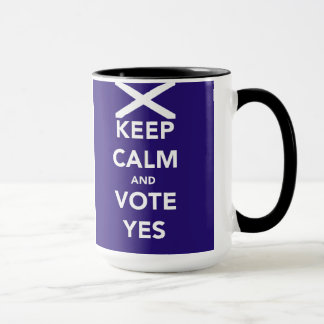 Mug Gardez le calme et votez oui