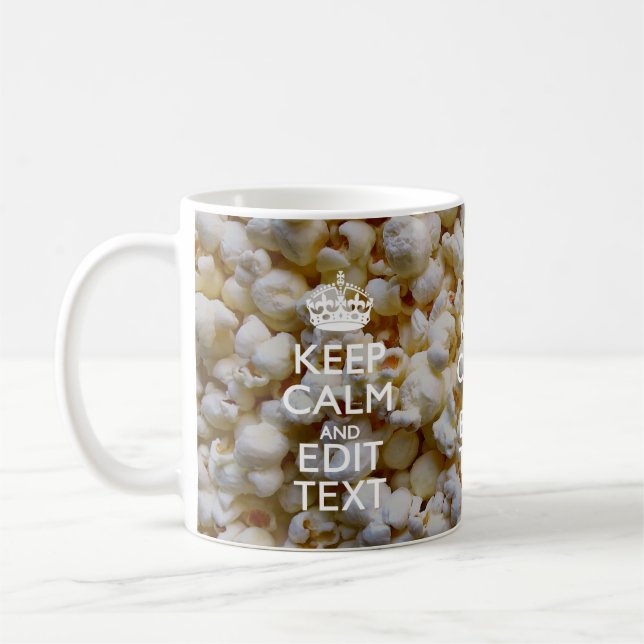 Mug GARDEZ LE CALME ET votre texte sur le décor de (Gauche)