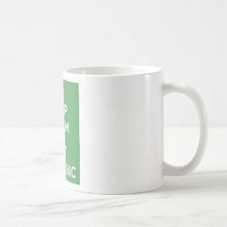 Mug Gardez le calme pour manger organique