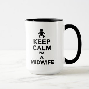 Mug Gardez le calme que je suis une sage-femme