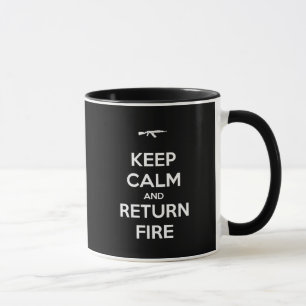 Mug Gardez le feu calme et de retour