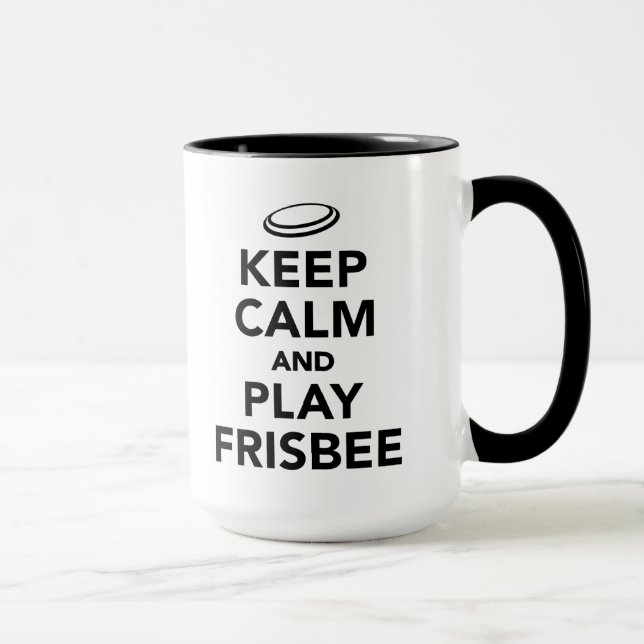 Mug Gardez le frisbee de calme et de jeu (Droite)