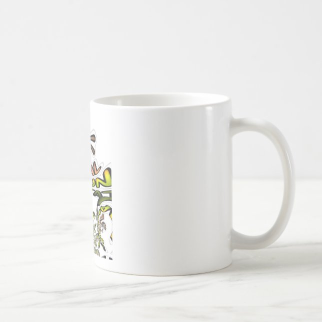 Mug Gardez-le réel : Art Kaleidoscope Impression/Graph (Droite)