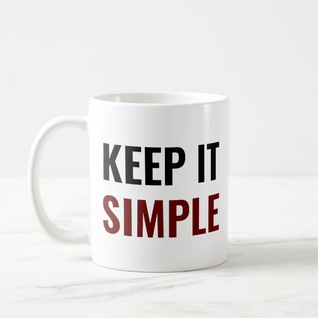Mug Gardez-le simple (Gauche)