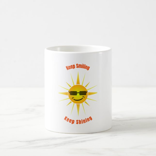 Mug Gardez le sourire et continuez à briller (Centre)