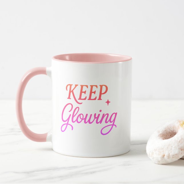 Mug Gardez l'Éclat - Esthétique Douce  (Avec donut)
