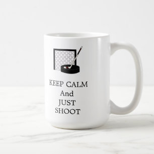 Mug Gardez son calme Filet et bâton de hockey