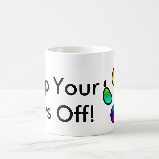 Mug Gardez vos pattes ! - Arc-en-ciel (Centre)