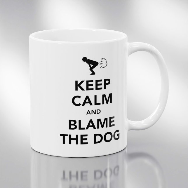 Mug Gardez Votre Calme Et Blâmez Le Chien (Créateur téléchargé)