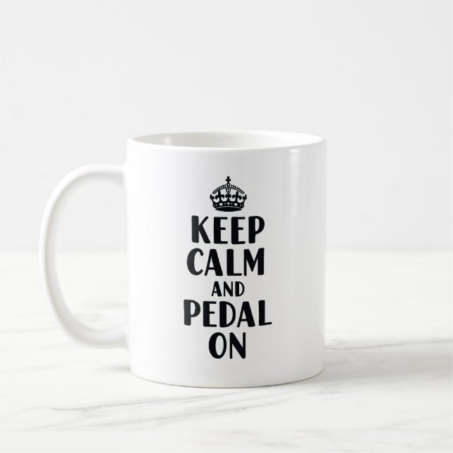 Mug Gardez votre calme et continuez à pédaler (Gauche)