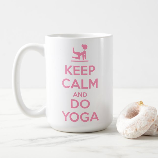 Mug Gardez votre calme et faites du yoga (Avec donut)