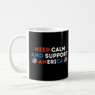 Mug Gardez votre calme et soutenez l'équipe de footbal