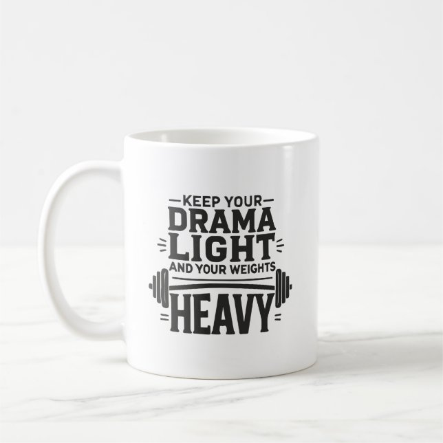Mug Gardez votre lumière dramatique et vos poids lourd (Gauche)