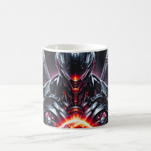 Mug Gardien Cosmique Cybernétique Abstrait Robot Futur