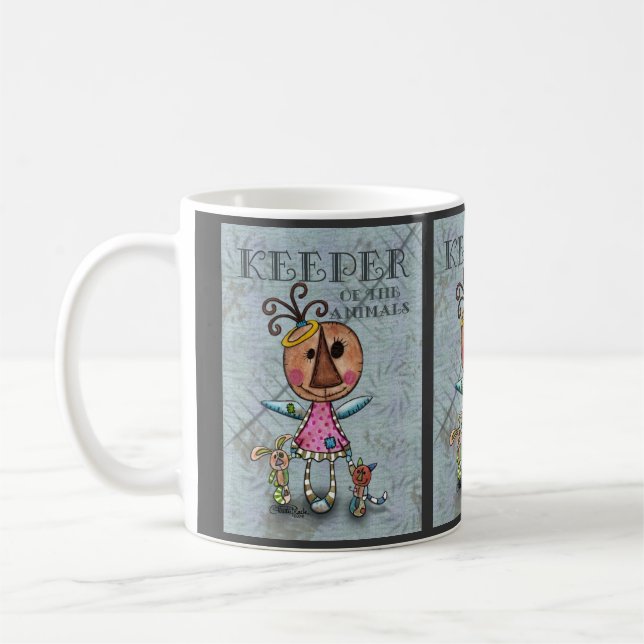Mug Gardien d'anges primitifs des animaux (Gauche)
