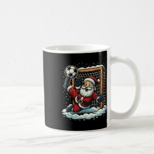 Mug Gardien de but de football de Noël du Père Noël Sp