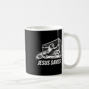 Mug Gardien de but de football Jésus sauve chrétien So