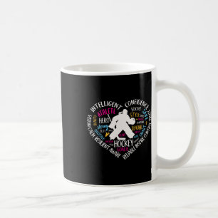 Mug Gardien de hockey sur gazon pour filles Amour Cœur
