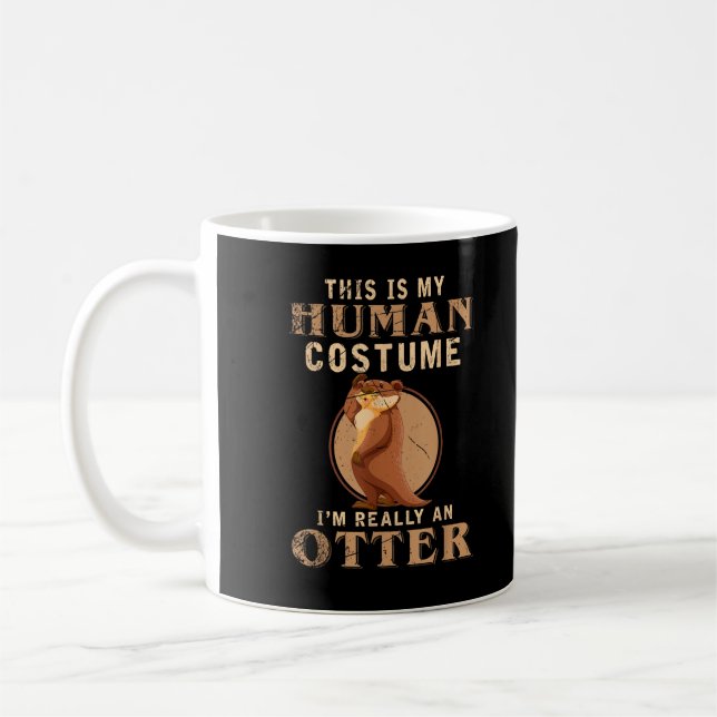 Mug Gardien de zoo en costume d'animal drôle (Gauche)