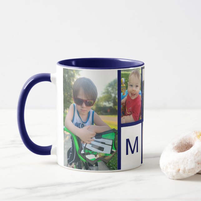 Mug Gardien photo initial préféré de l'enfant de la Fr (Avec donut)