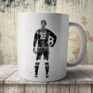 Mug Gardienne de but de football féminin