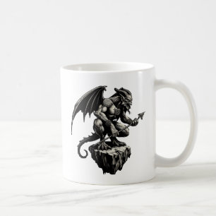 Mug Gargoyle assis sur un rocher