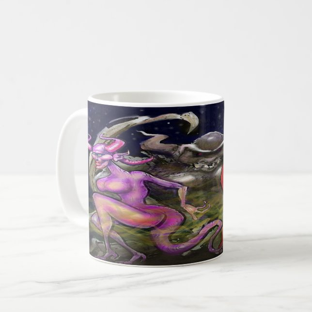 Mug Gargoyle n Fae foncé (Devant gauche)