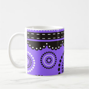 Mug Garland ARTdeco noir blanc + votre couleur de dos