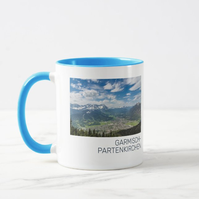 Mug Garmisch-Partenkirchen Bavaria Alpes Panorama Cade (Gauche)